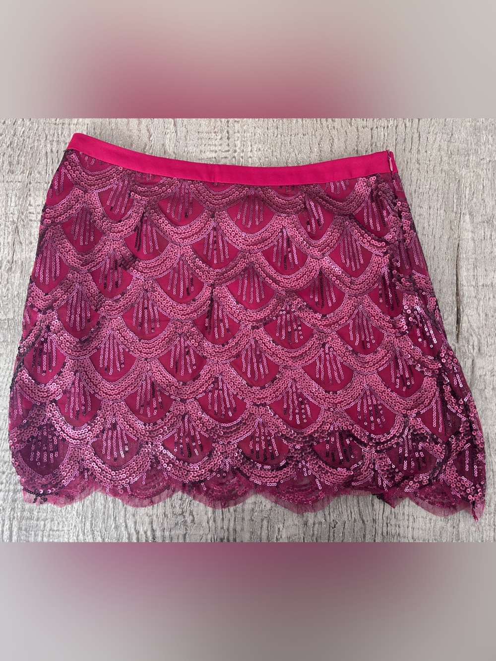 Free People Wine Colored Sequined Skirt